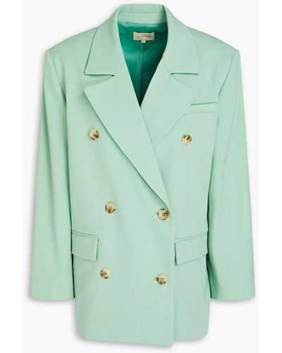Loulou Studio Harat Oversized Double-breasted Wool-blend Blazer - Green
