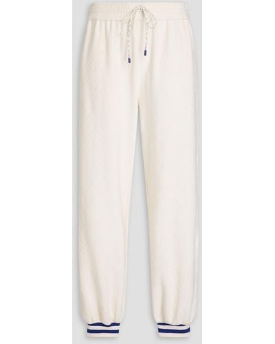 Zimmermann Jacquard-knit Track Trousers - White