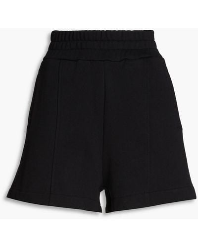 Stand Studio Cotton-fleece Shorts - Black