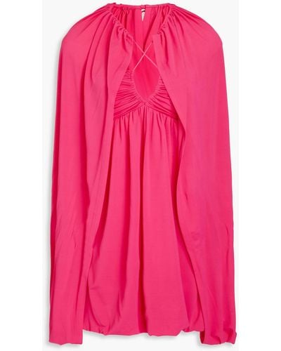 Jonathan Simkhai Sorina Cape-effect Jersey Mini Dress - Pink