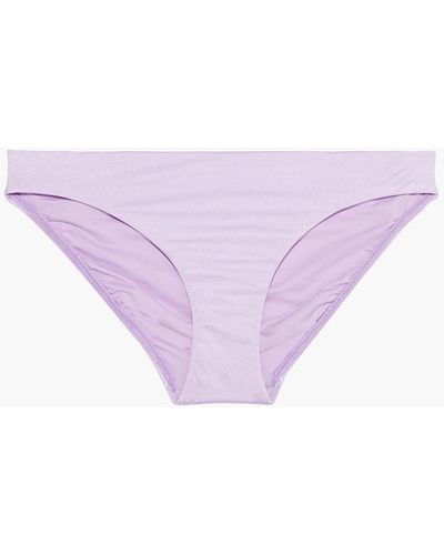 Seafolly Shine On Low-rise Bikini Briefs - Purple