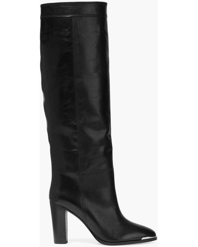 IRO Djaro Leather Knee Boots - Black
