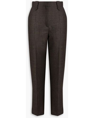 Sandro Remi Houndstooth Tweed Tapered Trousers - Black
