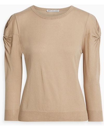 Autumn Cashmere Twisted Cotton Sweater - Natural