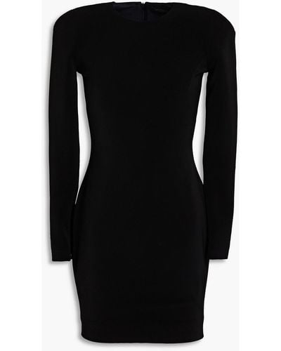 Balenciaga Stretch-twill Mini Dress - Black