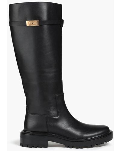 Tory Burch Leather Boots - Black