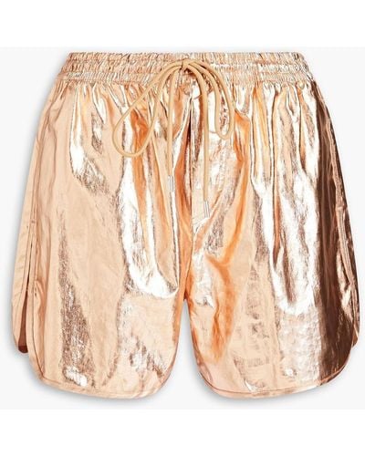 A.L.C. Coated Linen Shorts - Natural