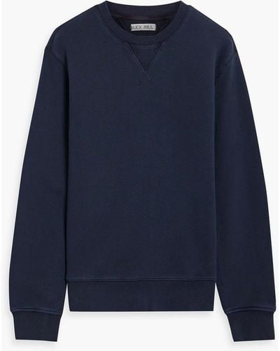 Alex Mill Marlon sweatshirt aus baumwollfrottee - Blau