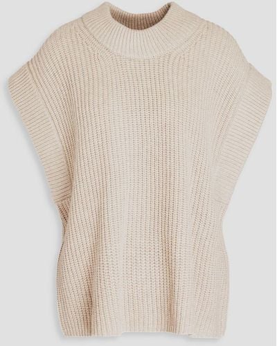 By Malene Birger Farima Ribbed Wool Vest - Natural