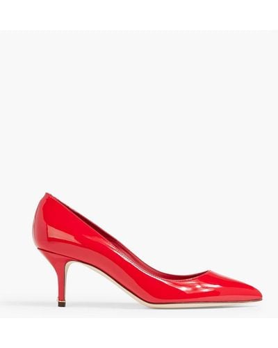 Dolce & Gabbana Patent-leather Pumps - Red