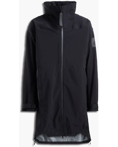 adidas Originals Myshelter Zip-detailed Printed Hooded Shell Parka - Black