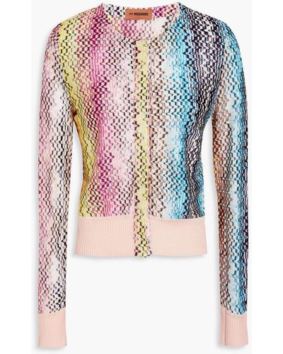 Missoni Crochet-knit Cardigan - Pink