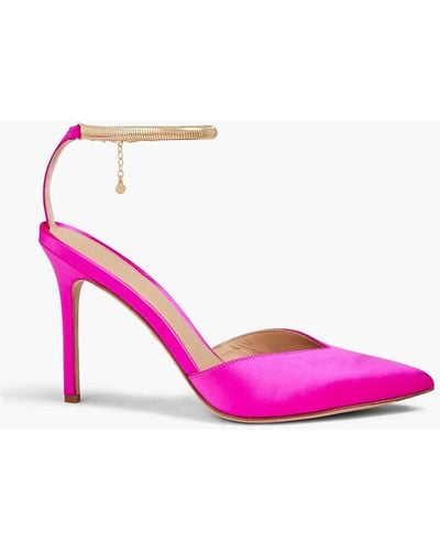 Veronica Beard Lisa Satin Court Shoes - Pink