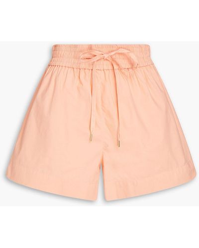 Sandro Achil Cotton-poplin Shorts - Pink