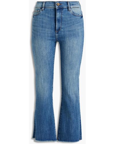 DL1961 High-rise Kick-flare Jeans - Blue