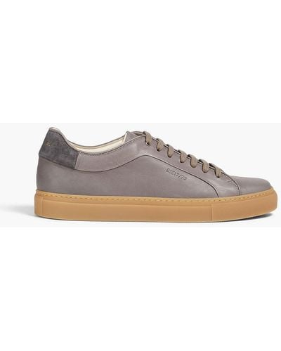 Paul Smith Banf Leather Sneakers - Grey