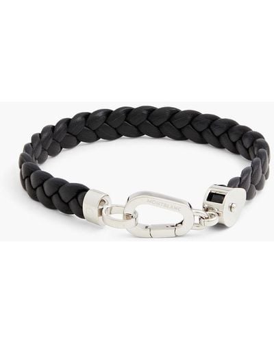 Montblanc Wrap Me Bracelet Leather and Stainless Steel 12596863 | Rotap  Online Shop
