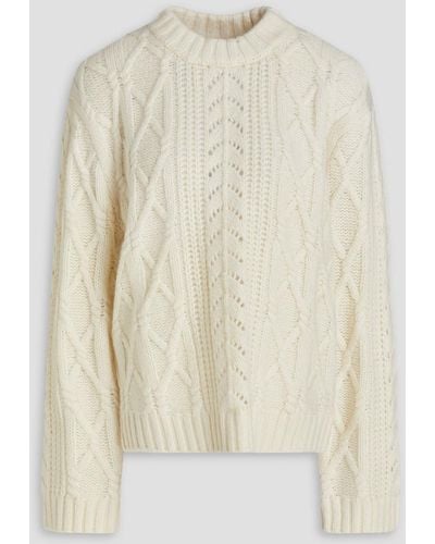 Holzweiler Baharia Cable-knit Jumper - White