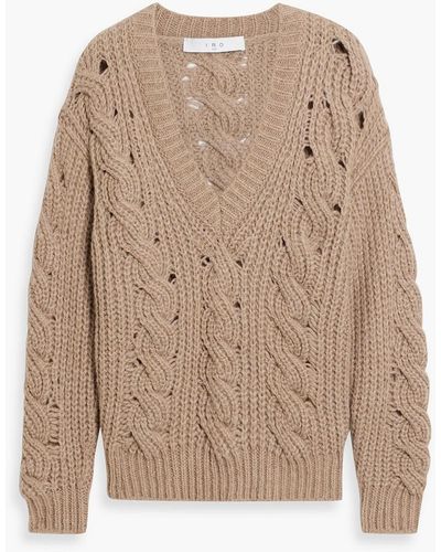 IRO Byba Cable-knit Sweater - Natural