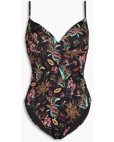 Charo Ruiz Garby Printed Swimsuit - Black