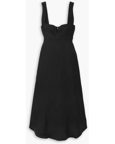 Stella McCartney Crepe Midi Dress - Black