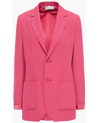 RED Valentino Satin-crepe Blazer - Pink