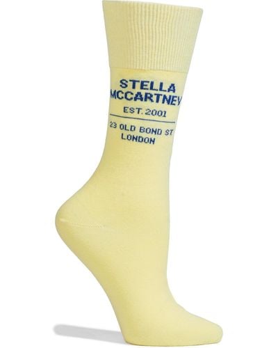 Stella McCartney Jacquard-knit Cotton-blend Socks - Yellow