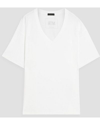 ATM T-shirt aus baumwoll-jersey - Weiß