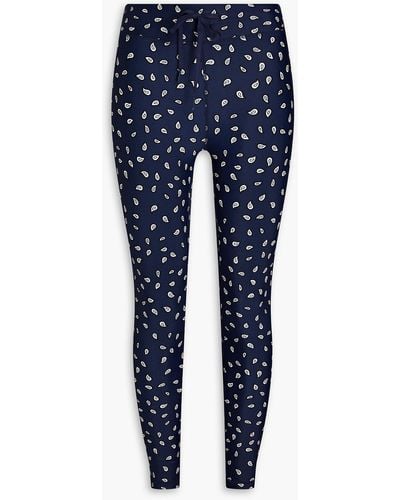 The Upside Ditsy Paisley Printed Stretch leggings - Blue