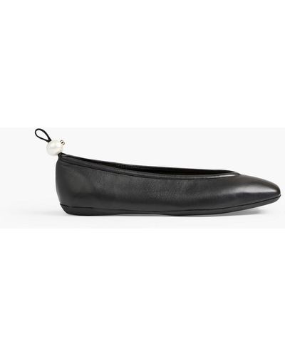 Nicholas Kirkwood Pink Casati D'Orsay Ballerina Flats – BlackSkinny