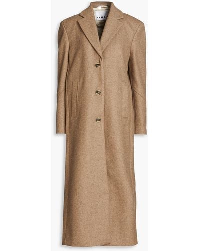 REMAIN Birger Christensen Boyle Wool-blend Felt Coat - Natural