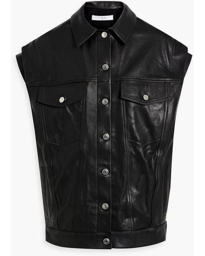 IRO Nyl Leather Vest - Black