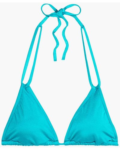 Seafolly Shine On Slide Triangle Bikini Top - Blue