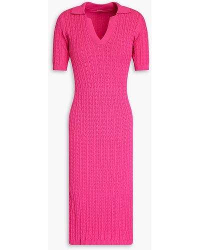 Adam Lippes Pointelle-knit Dress - Pink