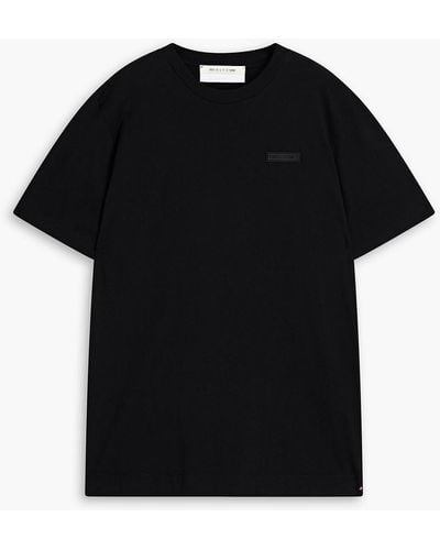 1017 ALYX 9SM Logo-appliquéd Printed Cotton-jersey T-shirt - Black
