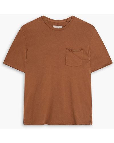 Rag & Bone Miles Cotton-jersey T-shirt - Brown