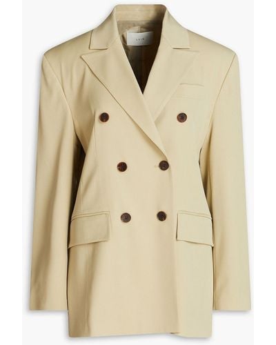 LVIR Double-breasted Twill Blazer - Natural