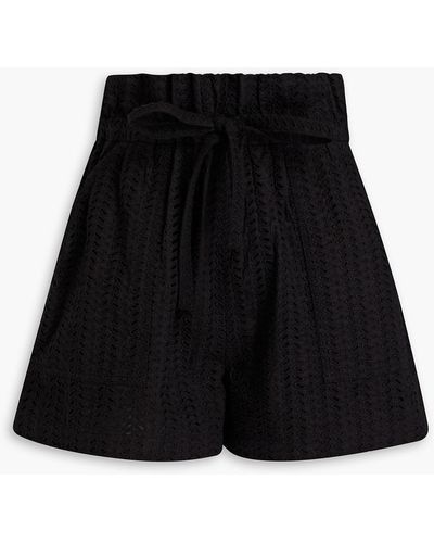 A.L.C. Billy shorts mit lochstickerei - Schwarz