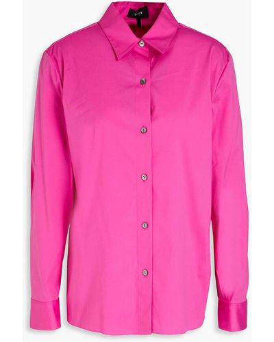 Theory Hemd aus popeline aus einer baumwollmischung - Pink
