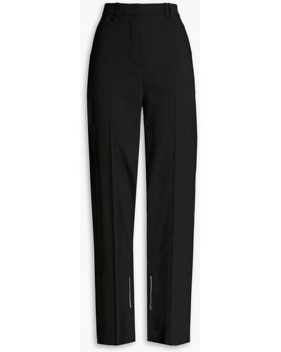 Jacquemus Astouin Wool-blend Straight-leg Trousers - Black