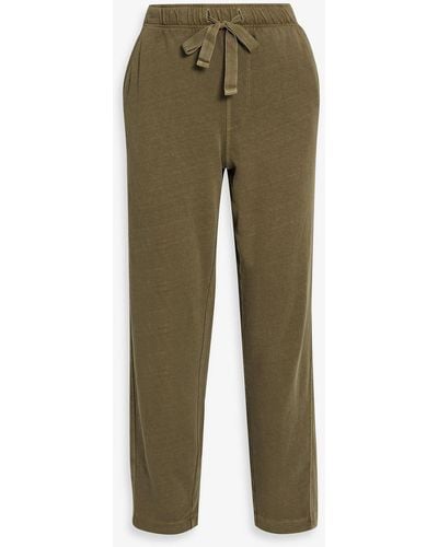 Alex Mill Cotton-blend Jersey Track Trousers - Green