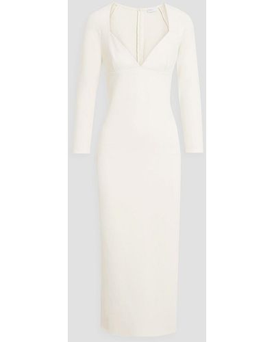 Rosetta Getty Ponte Midi Dress - White