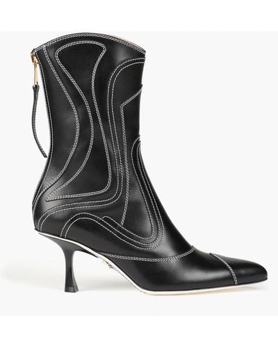 Zimmermann Leather Ankle Boots - Black