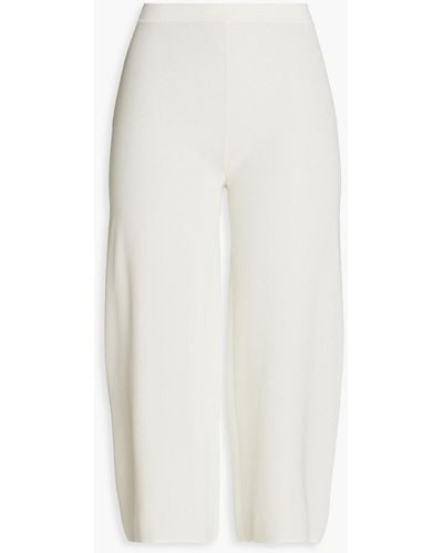 Gentry Portofino Strick-culottes mit metallic-effekt - Weiß
