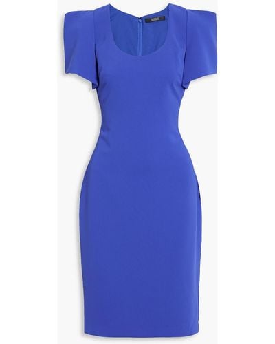 Badgley Mischka Kleid aus crêpe - Blau