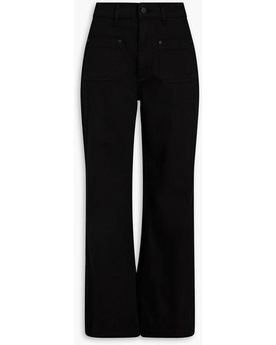 DL1961 Hepburn High-rise Wide-leg Jeans - Black