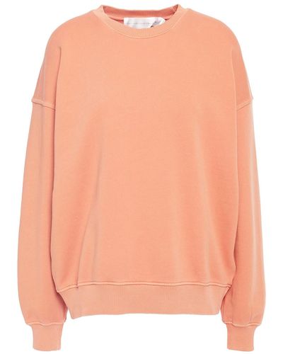 Victoria Beckham Cutout French Cotton-terry Sweatshirt - Pink