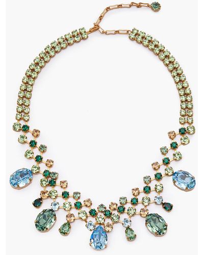 Zimmermann Gold-plated Crystal Necklace - Green