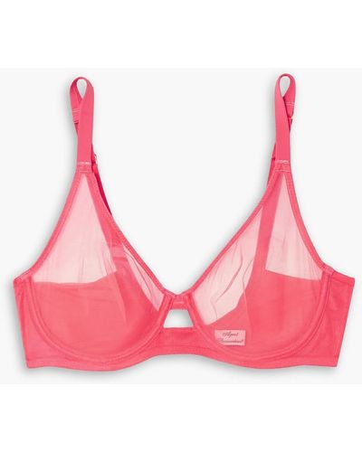 Agent Provocateur Lucky Tulle Underwired Bra - Pink