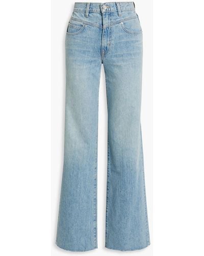 SLVRLAKE Denim Grace High-rise Wide-leg Jeans - Blue